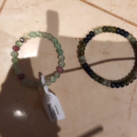 NWT  HIS AND HERS BRACELETS GEMS - Picture 1 of 1